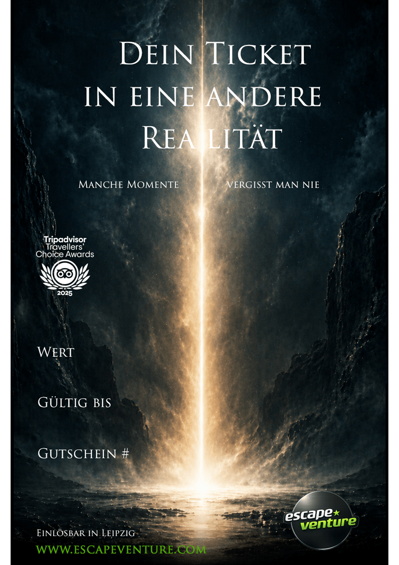 Escape Room Gutschein Leipzig – EscapeVenture Geschenkgutschein
